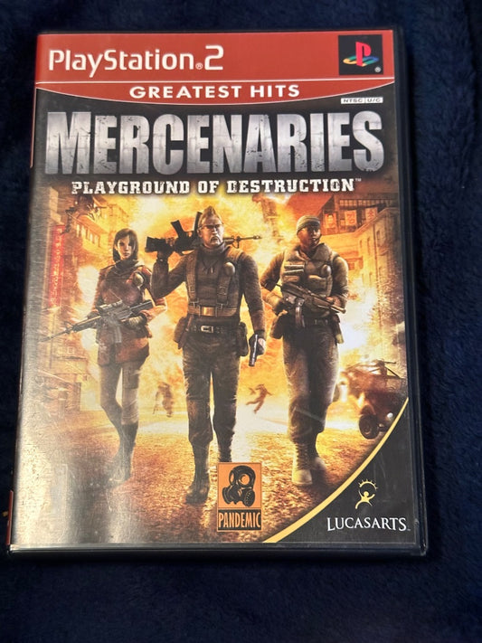 Ps2 Mercenaries Video Game, 6 x 4 x 1