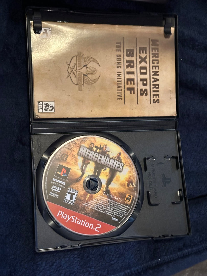 Ps2 Mercenaries Video Game, 6 x 4 x 1