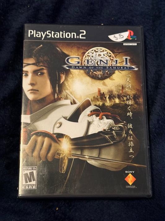 Ps2 Genji Dawn of the Samurai Video Game, 6 x 4 x 1