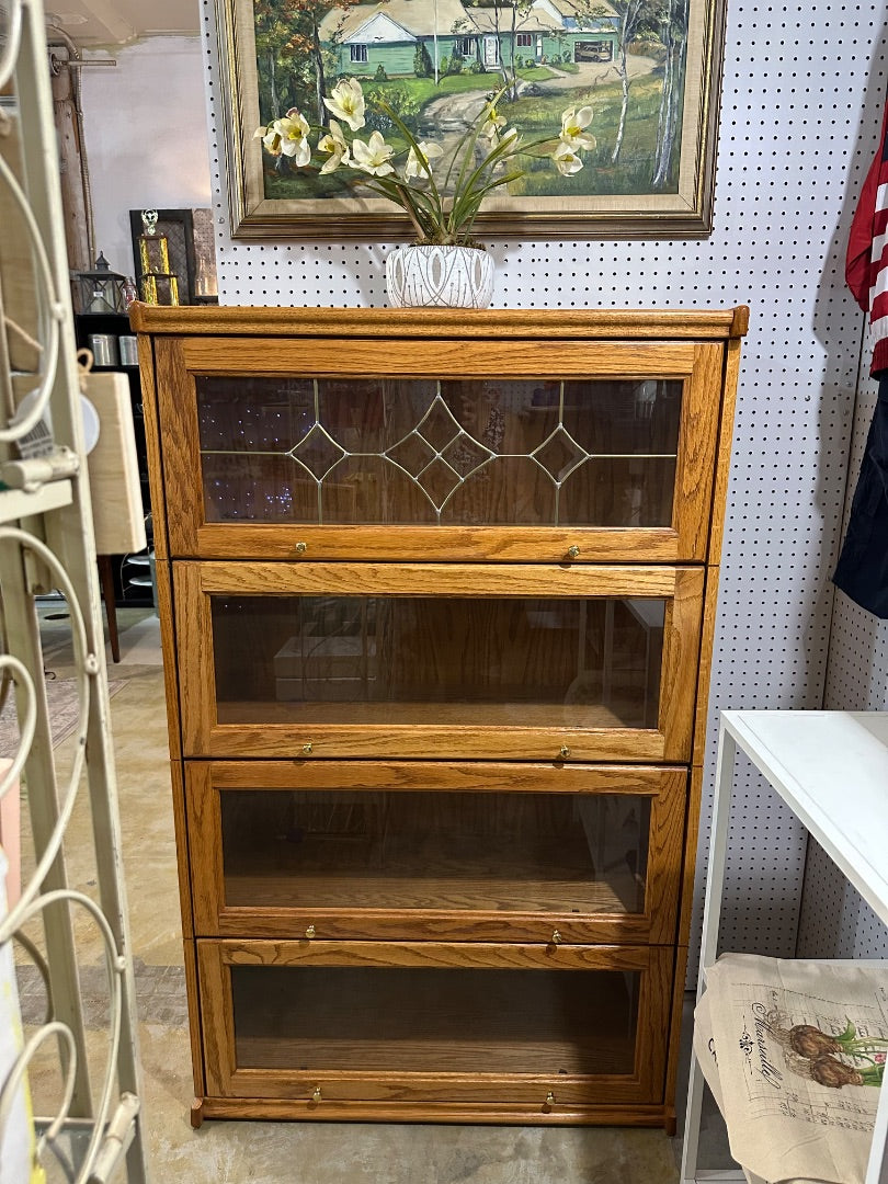 Vintage, 4-Tier Barrister Bookcase