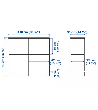 IKEA Glass Shelf With Liners
