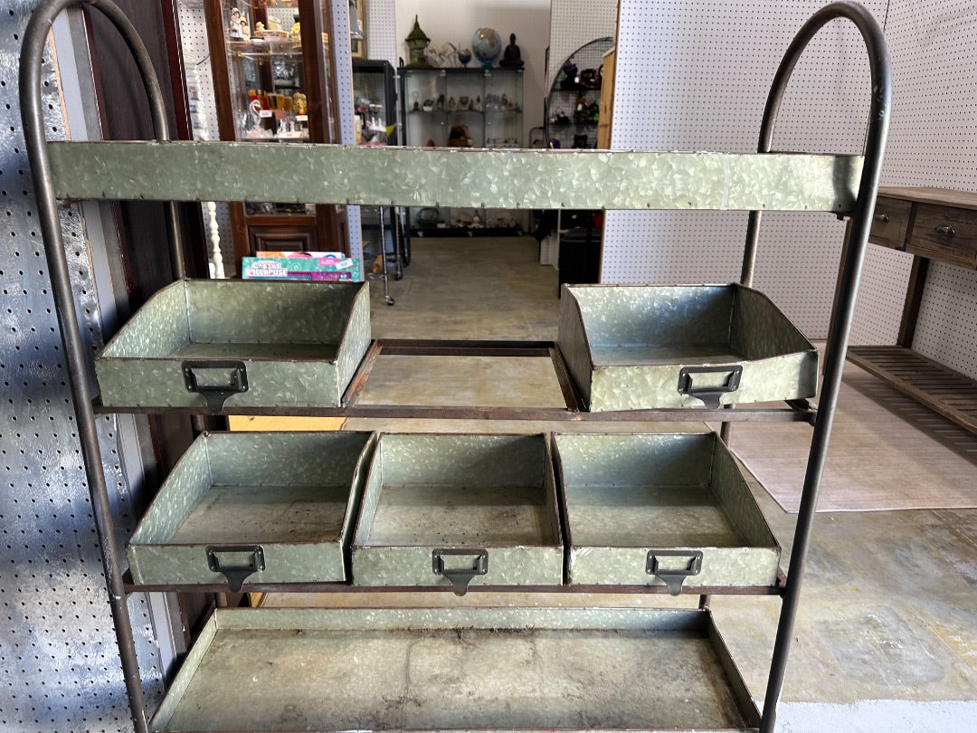 Gray  Metal Storage, 46” x 36” x 12”