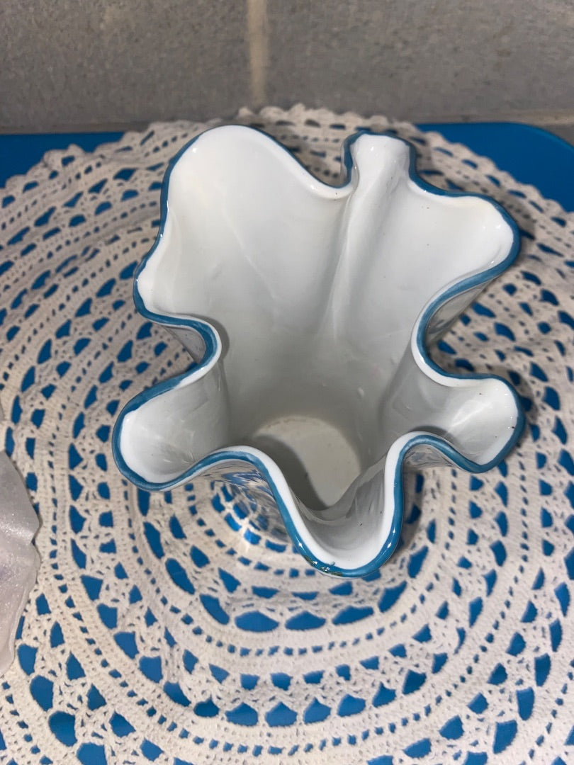 Multi AAA Handkerchief Vase, 8”