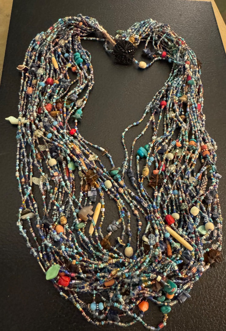Mutlistrand bead fetish SW style necklace