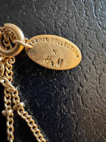 Brock collection H&M goldtone faux pearl necklace