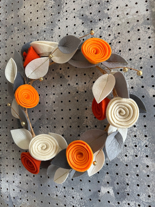 Felt fall wreath
