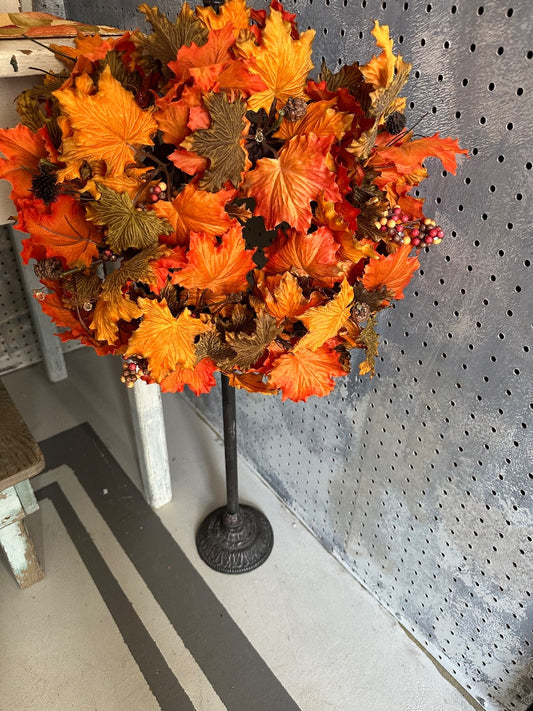 Fall wreath and stand