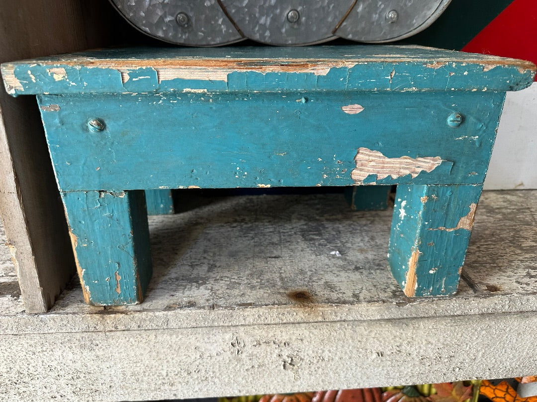 Small blue stool