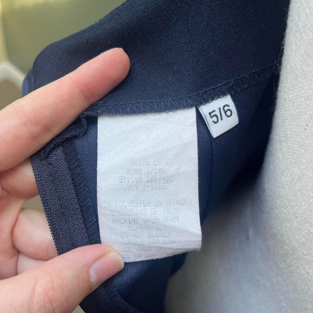 Y2K Navy Formal Dress, 6/S