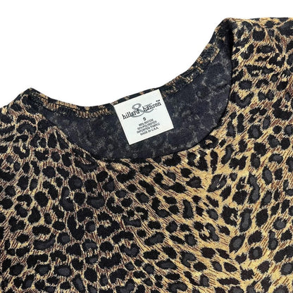 90s Leopard Fitted Tee, S/M