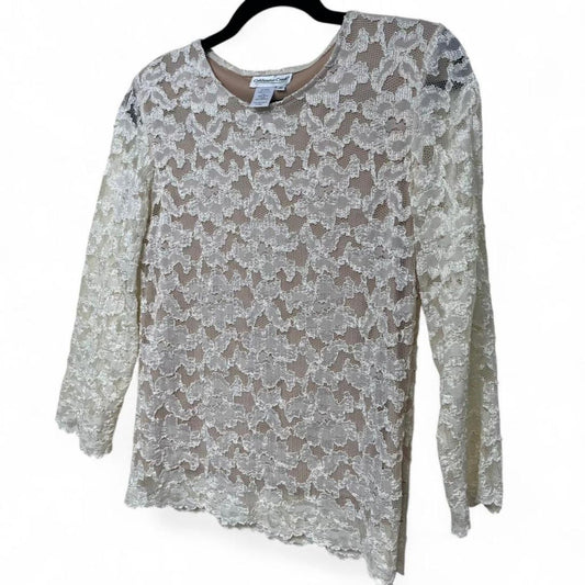 Ivory Lace Top, S