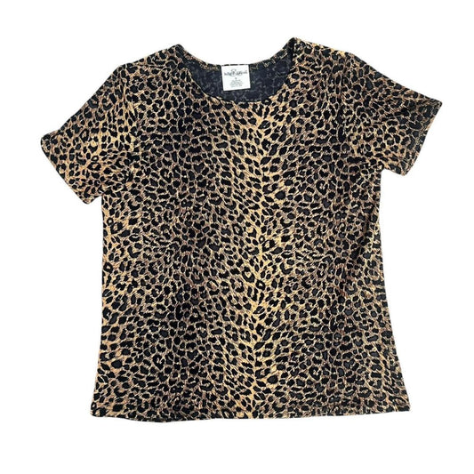 90s Leopard Fitted Tee, S/M
