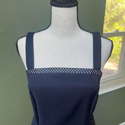 Y2K Navy Formal Dress, 6/S