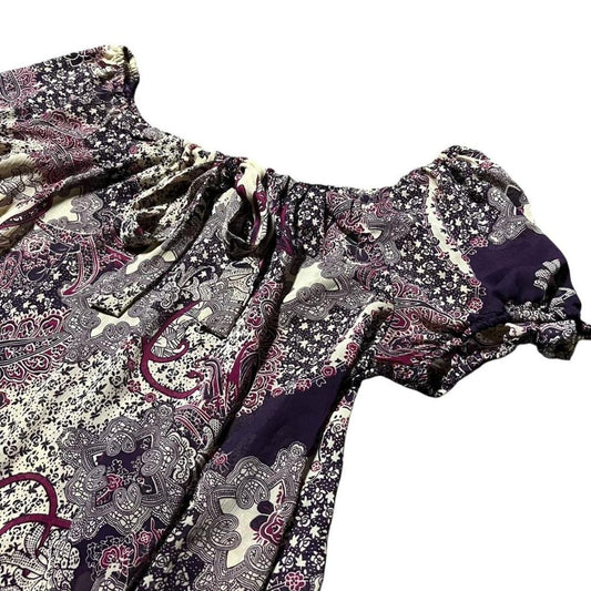 Y2K Xhilaration Boho Blouse, XL