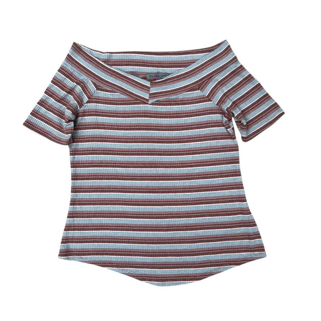 Charlotte Russe Off Shoulder Tee, XS/S