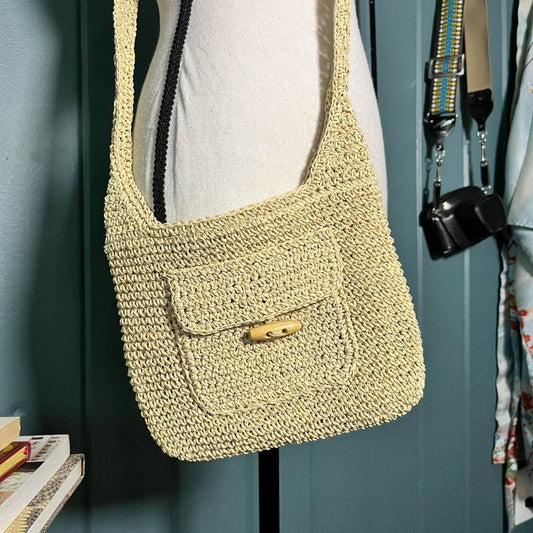 Faded Glory Woven Shoulder Bag