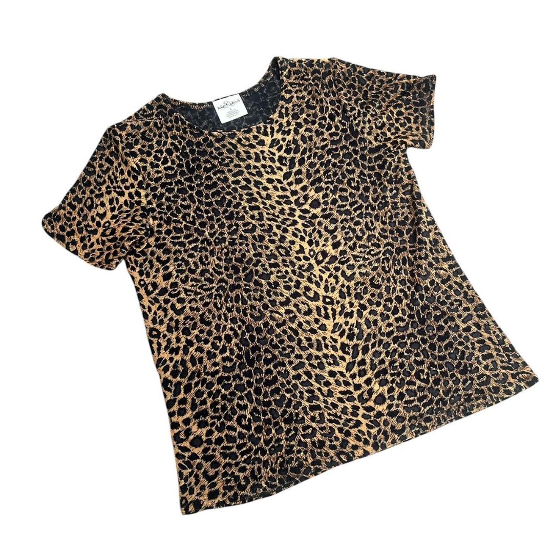 90s Leopard Fitted Tee, S/M