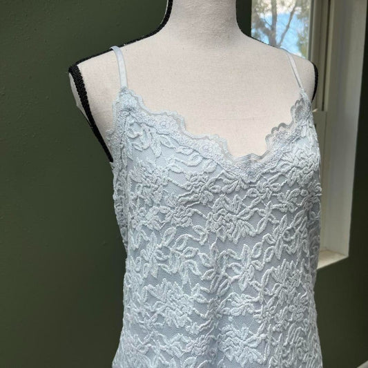 Light Blue Lace Cami, L/XL