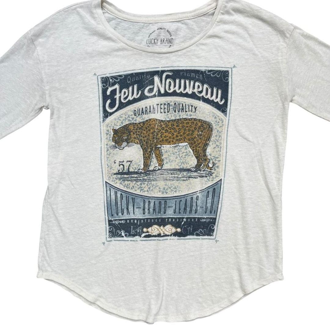 Lucky Brand Leopard Tee, S