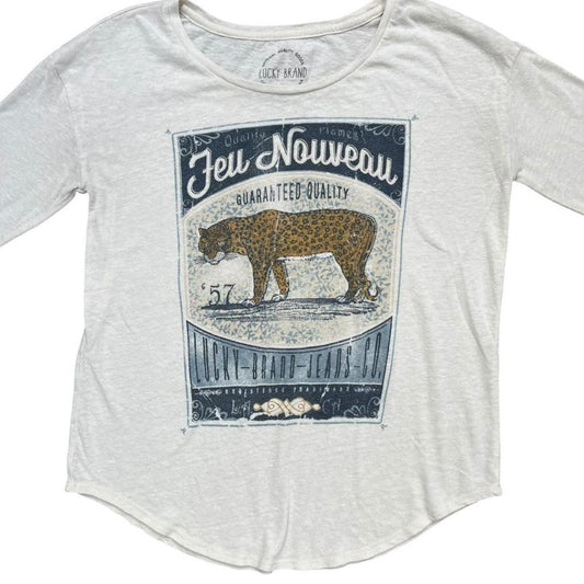 Lucky Brand Leopard Tee, S