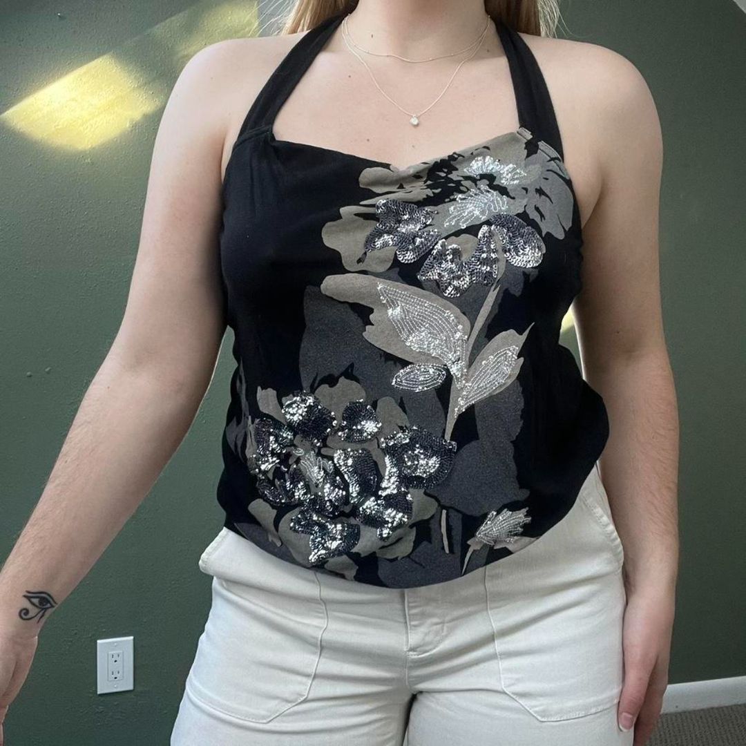 Express Sequin Tank, M