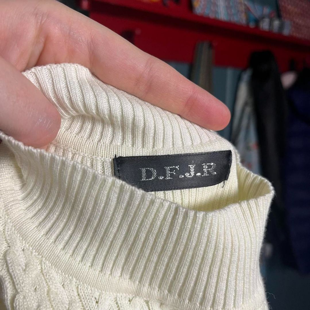 NWT Off-White Cableknit Sweater Tee, M/L