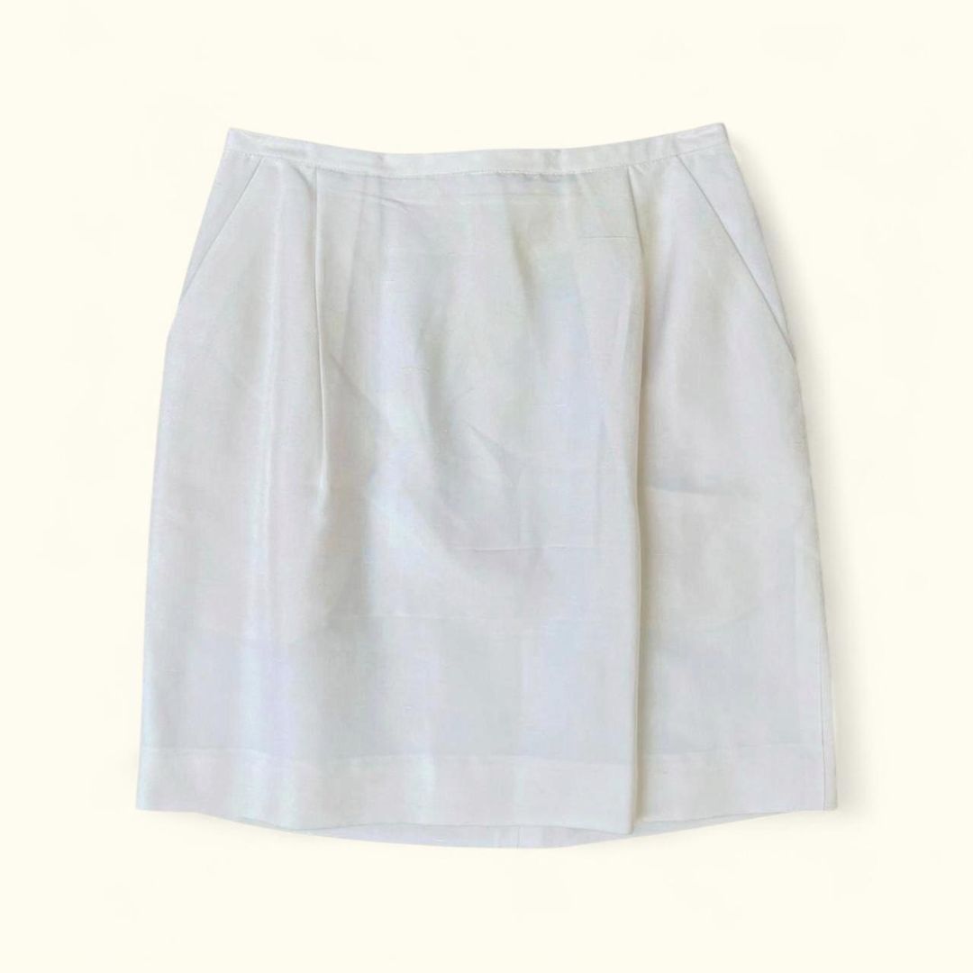 Ellen Tracy Silk Mini Skirt, XS
