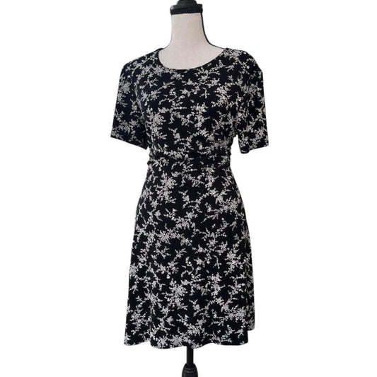 Vintage Slinky Black Whimsygoth Mini Dress, M