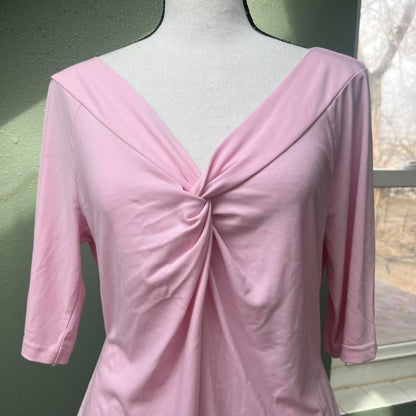 Y2K Pink Twist Blouse, L