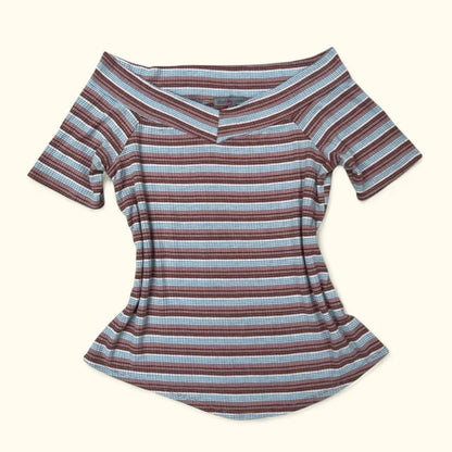 Charlotte Russe Off Shoulder Tee, XS/S