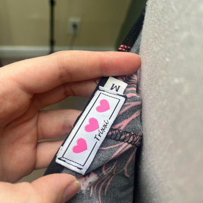 Y2K Black/Pink Floral Dress, M