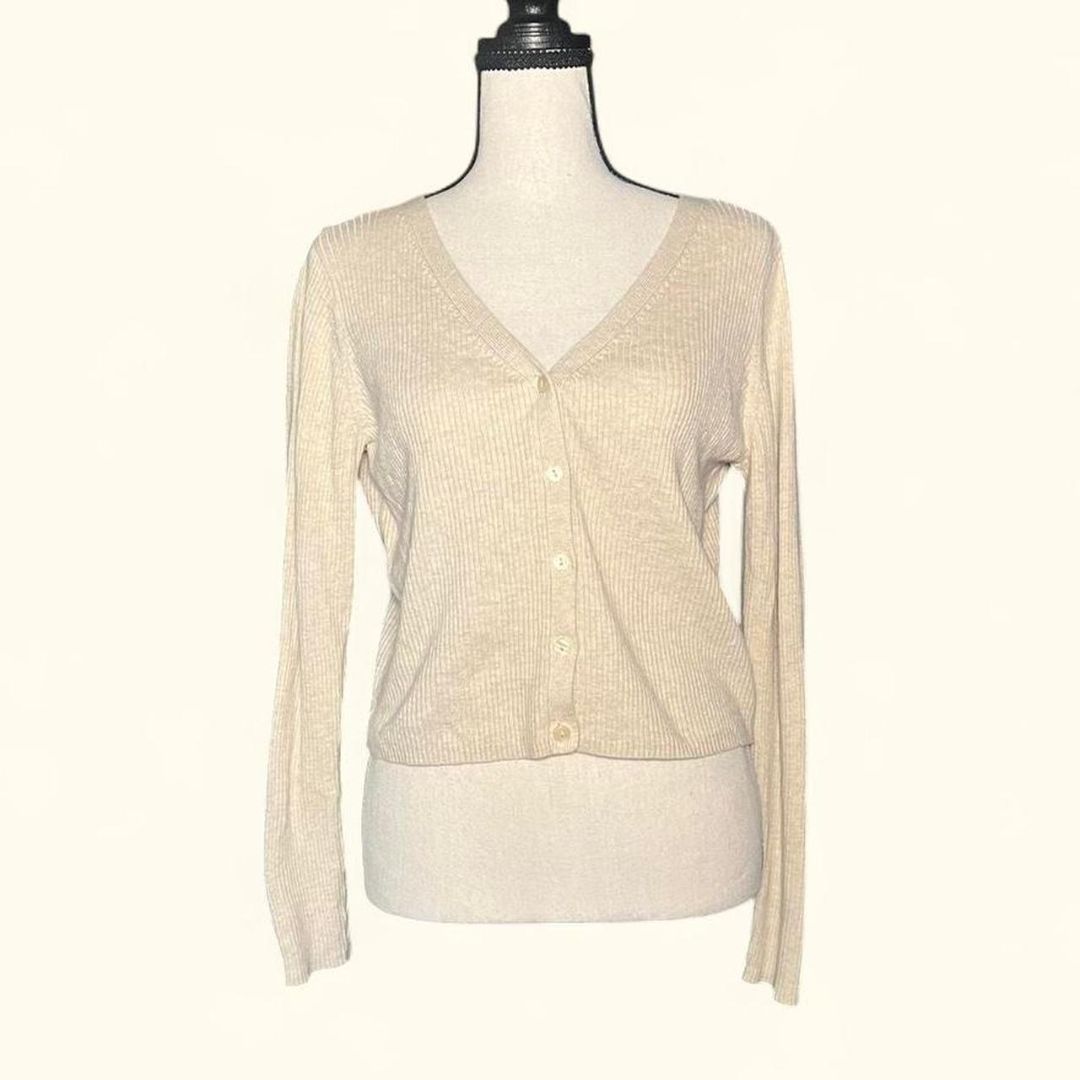 Old Navy Cream Cardigan, M