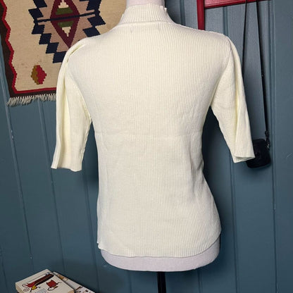 NWT Off-White Cableknit Sweater Tee, M/L