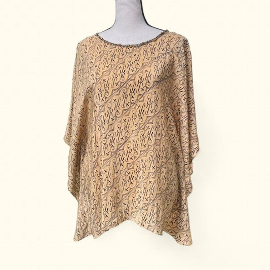 Vintage Silk Batwing Blouse, OS