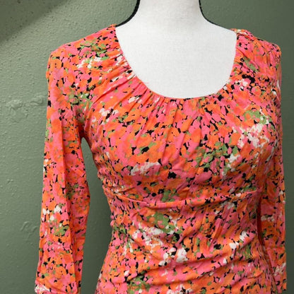 Y2K Colorful Mesh Top, As-Is, S