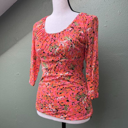 Y2K Colorful Mesh Top, As-Is, S