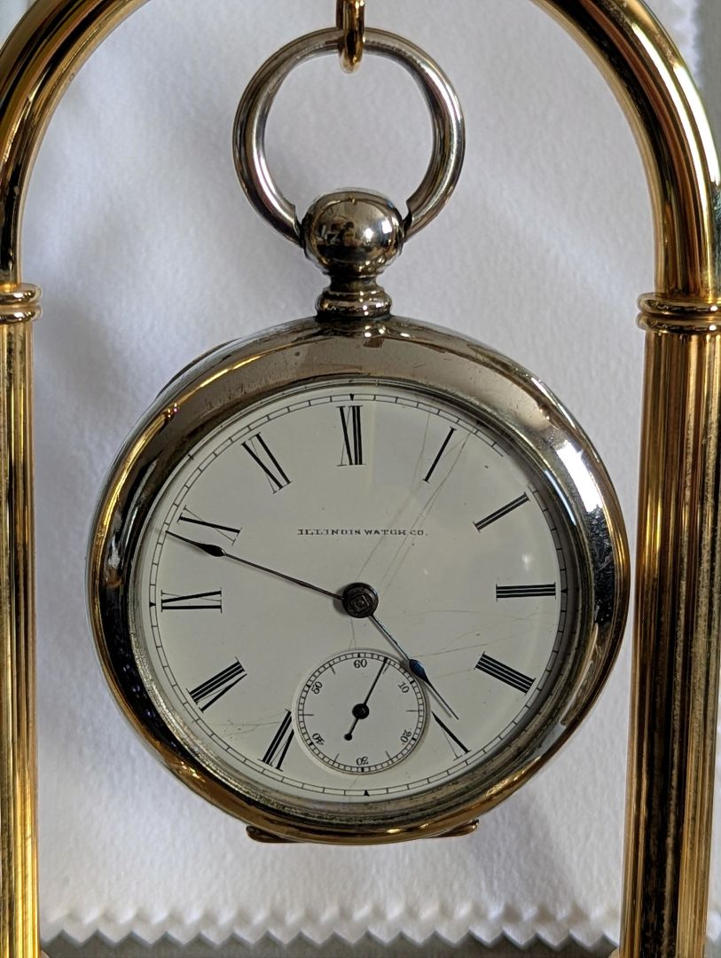 Illinois Pocket Watch - 7 Jewels - Size 18s - Key Wind - Serviced