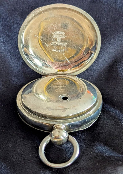Illinois Pocket Watch - 7 Jewels - Size 18s - Key Wind - Serviced