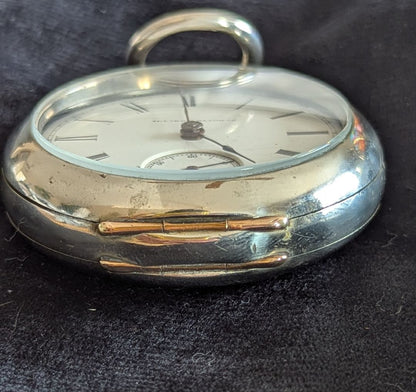 Illinois Pocket Watch - 7 Jewels - Size 18s - Key Wind - Serviced