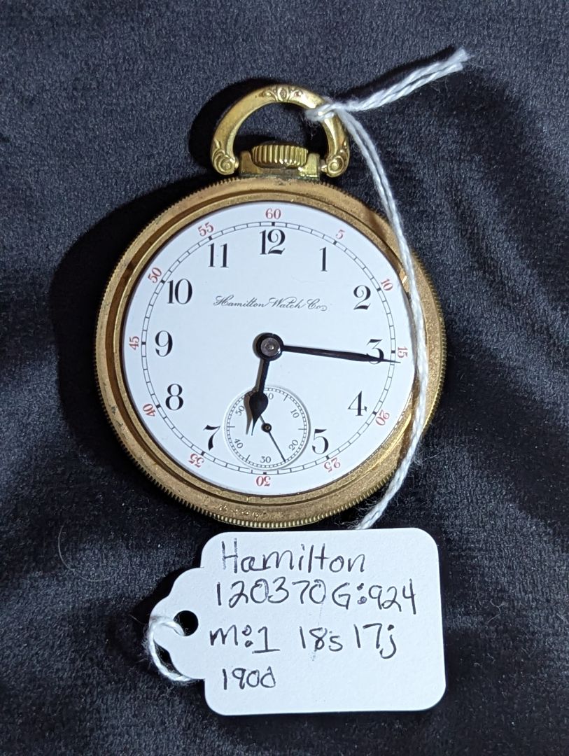 Hamilton 924 Pocket Watch - 17 Jewels - Serviced