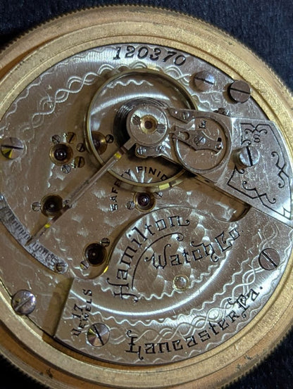 Hamilton 924 - 17 Jewels - Size 18s - Train case - Serviced