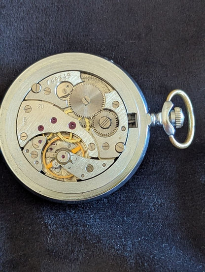 Molnija Pocket Watch - 18 J - size 16 - Runs Great