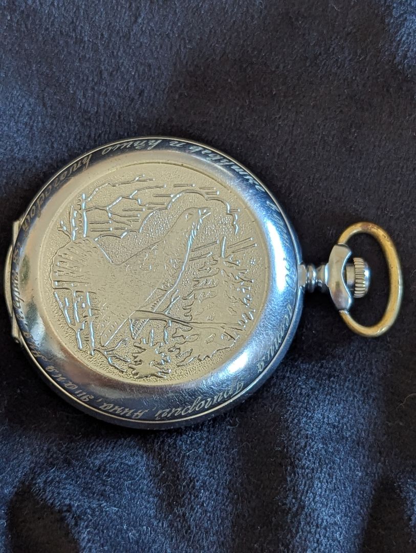 Molnija Pocket Watch - 18 J - size 16 - Runs Great
