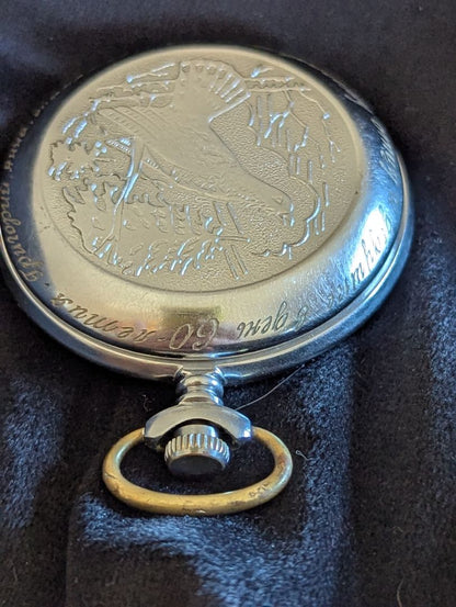Molnija Pocket Watch - 18 J - size 16 - Runs Great