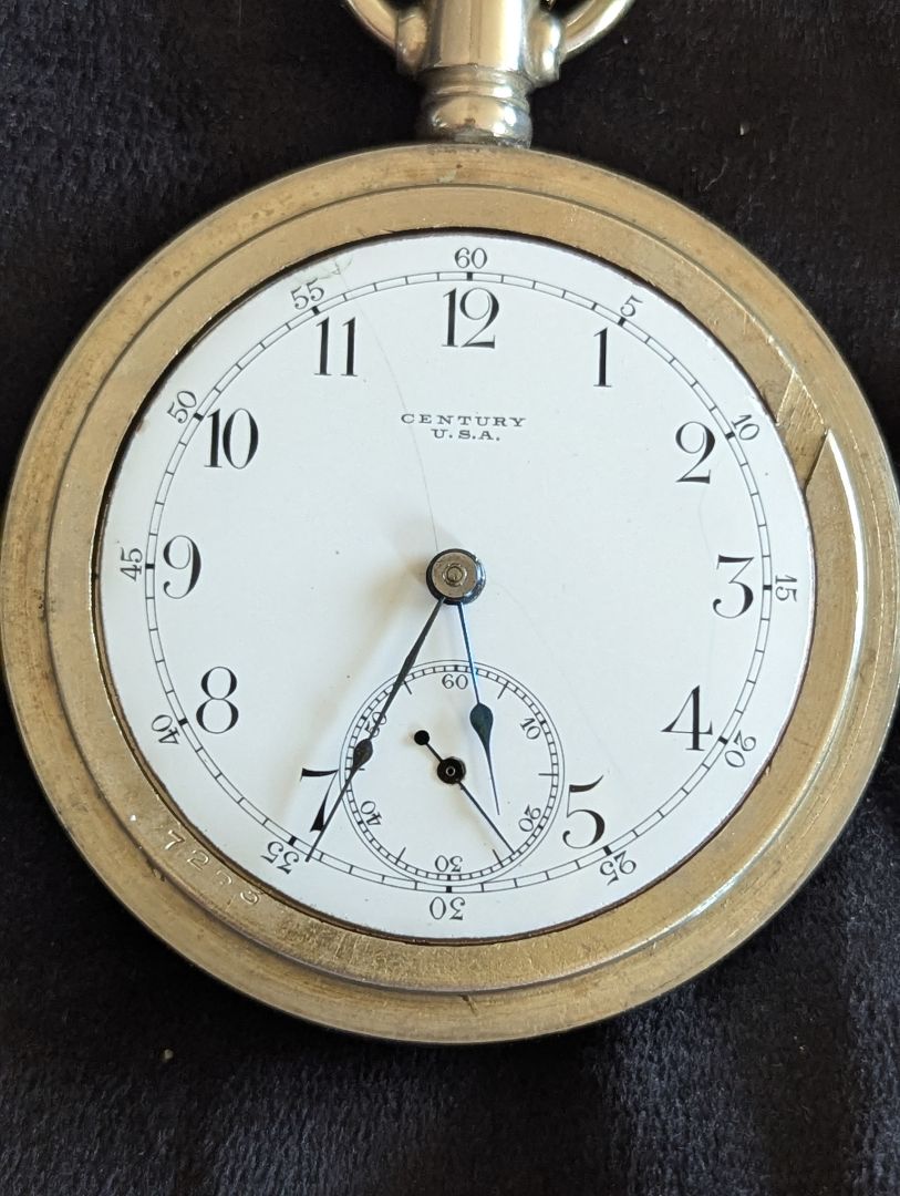 Seth Thomas Pocket Watch - Century - 7 Jewels - Size 18s - Serviced
