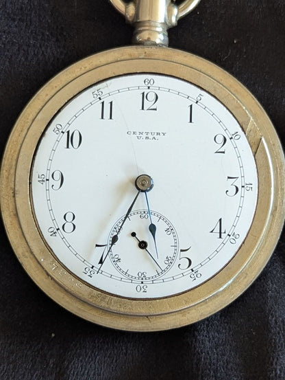 Seth Thomas Pocket Watch - Century - 7 Jewels - Size 18s - Serviced