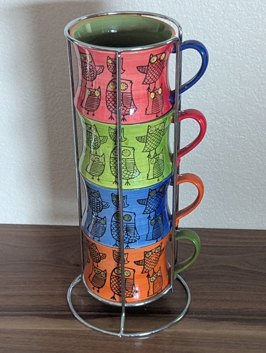 Stackable Owl Mugs