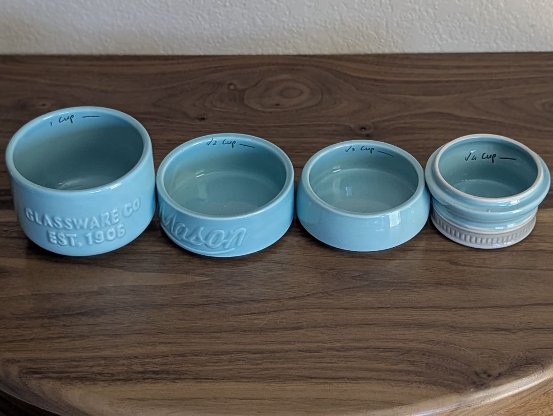 Mason jar measuring cups