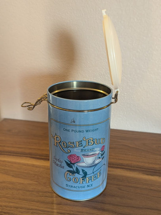 Rosebud Coffee tin