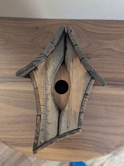 Wood birdhouse